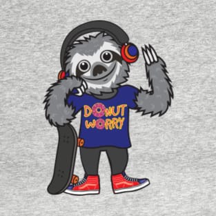 Sloth Donut Worry T-Shirt